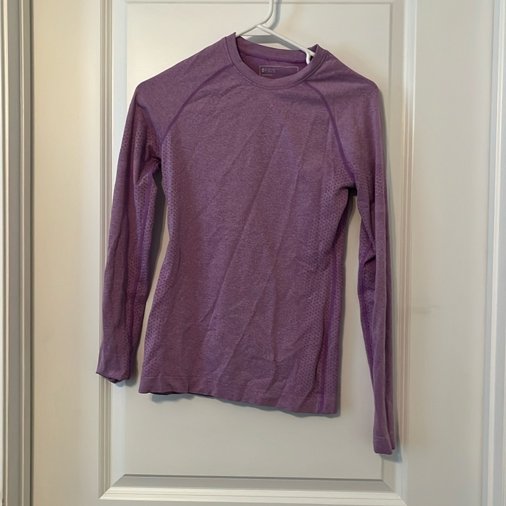 Figs Purple Long Sleeve Tee